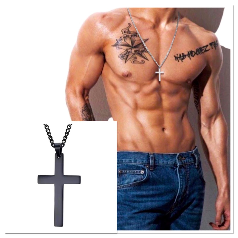🐘 Men’s Stainless Steel Christianity Faith Necklace